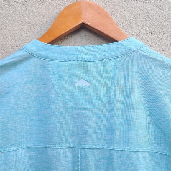 SIMMS | Women's Drifter Tech Henley in Turquoise Size Small - Picture 14 of 16
